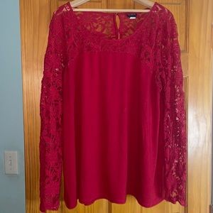 Women’s Torrid long sleeve lace top size 1